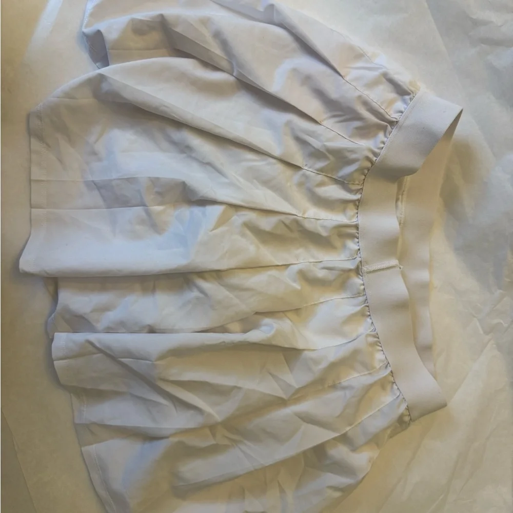 White Pleated Skirt